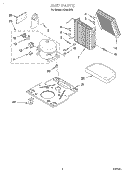 SECTION Diagram and Parts List for AD40LBK0  Whirlpool Dehumidifier