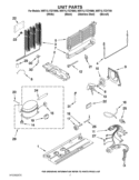 UNIT PARTS Diagram and Parts List for WRT1L1TZYT00  Whirlpool Refrigerator