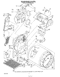 SECTION Diagram and Parts List for KEYE900SWH1  KitchenAid Dryer