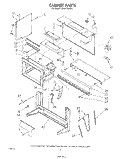 CABINET Diagram and Parts List for MH6700XM2  Whirlpool Microwave