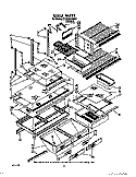 SHELF, OPTIONAL Diagram and Parts List for ET22DKXXW00  Whirlpool Refrigerator