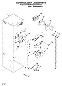 REFRIGERATOR LINER PARTS Diagram and Parts List for KSSS36FMX02  KitchenAid Refrigerator