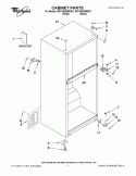 CABINET PARTS Diagram and Parts List for W8TXNWMWQ01  Whirlpool Refrigerator