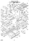 Part Location Diagram of LIT2168556 Whirlpool Use & Care Guide