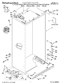CABINET, LITERATURE Diagram and Parts List for KSSP48QHS00  KitchenAid Refrigerator