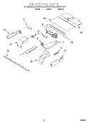 TOP VENTING Diagram and Parts List for KEBS207DBT9  KitchenAid Wall Oven