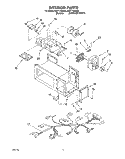 INTERIOR, LIT/OPTIONAL Diagram and Parts List for MH7110XBB5  Whirlpool Microwave