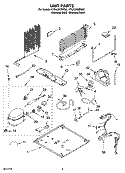 UNIT PARTS Diagram and Parts List for KTRA22KRSS02  KitchenAid Refrigerator