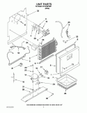 UNIT PARTS Diagram and Parts List for EV181NZTQ01  Whirlpool Freezer