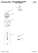 JAR ASSEMBLY PARTS Diagram and Parts List for KCB348PGR0  KitchenAid Blender