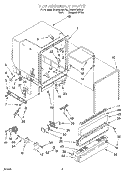 TUB ASSEMBLY Diagram and Parts List for DU920QWDQ6  Whirlpool Dishwasher