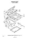 COOKTOP Diagram and Parts List for RHE6760P  Whirlpool Range