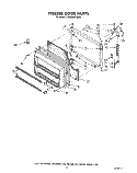 FREEZER DOOR Diagram and Parts List for ET20RMXTF00  Whirlpool Refrigerator
