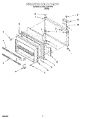 Part Location Diagram of 2152814 Whirlpool PANEL-INT