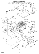 UPPER UNIT Diagram and Parts List for KSSS42FKW01  KitchenAid Refrigerator