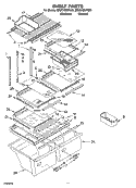 SHELF PARTS, OPTIONAL PARTS Diagram and Parts List for ER2CHMXPL03  Whirlpool Refrigerator