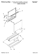 DOOR AND PANEL Diagram and Parts List for KUDC25CHSS0  KitchenAid Dishwasher
