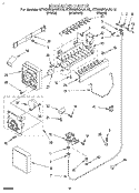 ICEMAKER Diagram and Parts List for KTRS25QAAL10  KitchenAid Refrigerator