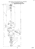 BRAKE AND DRIVE TUBE Diagram and Parts List for 7LSC8244HQ0  Whirlpool Washer