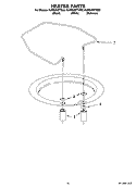 HEATER PARTS Diagram and Parts List for KUDS03STBL3  KitchenAid Dishwasher