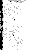 REFRIGERATOR LINER Diagram and Parts List for 4YED25PWDN00  Whirlpool Refrigerator