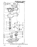 GEARCASE Diagram and Parts List for LA6700XKW2  Whirlpool Washer