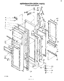 REFRIGERATOR DOOR Diagram and Parts List for EHD261MMWR2  Whirlpool Refrigerator