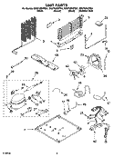 UNIT PARTS Diagram and Parts List for GR2FHMXPT01  Whirlpool Refrigerator