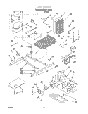 UNIT Diagram and Parts List for 6ED20TKXGW02  Whirlpool Refrigerator