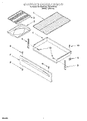 DRAWER AND BROILER Diagram and Parts List for SF375PEEW0  Whirlpool Range