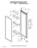 REFRIGERATOR DOOR PARTS Diagram and Parts List for KSF26C4XYB00  KitchenAid Refrigerator