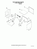 TOP VENTING PARTS Diagram and Parts List for KEHU309SSS03  KitchenAid Microwave Oven Combo