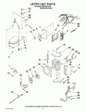 UPPER UNIT PARTS Diagram and Parts List for KBFO42FTX04  KitchenAid Refrigerator