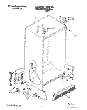 CABINET Diagram and Parts List for KSRB27QABL06  KitchenAid Refrigerator