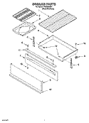 BROILER PARTS Diagram and Parts List for TGS326MS1  Estate Range