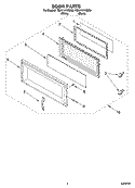 Part Location Diagram of 8204876 Whirlpool Complete Door - Black