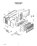 CABINET Diagram and Parts List for ACM102XX1  Whirlpool Air Conditioner