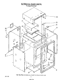 EXTERNAL OVEN Diagram and Parts List for SB100PSR1  Whirlpool Range