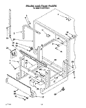 FRAME AND TANK Diagram and Parts List for KUDA23SYWH0  KitchenAid Dishwasher