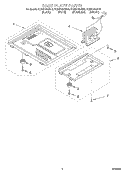 BASE PLATE Diagram and Parts List for KCMS145JBL0  KitchenAid Microwave