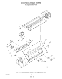 CONTROL PANEL Diagram and Parts List for KAWE550VAL0  KitchenAid Washer