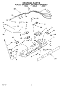 CONTROL, OPTIONAL Diagram and Parts List for KSRG22FKBL01  KitchenAid Refrigerator