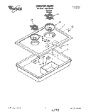 SECTION Diagram and Parts List for RC8110XAH0  Whirlpool Cooktop