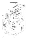 ICE MAKER Diagram and Parts List for 3XKGN7050W01  Whirlpool Refrigerator
