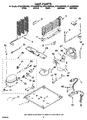 UNIT PARTS Diagram and Parts List for KTRA22EMBT02  KitchenAid Refrigerator