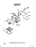CABINET Diagram and Parts List for MS1651XW0  Whirlpool Microwave
