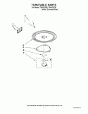 TURNTABLE PARTS Diagram and Parts List for TMH16XSD6  Estate Microwave