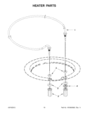HEATER PARTS Diagram and Parts List for KDFE454CSS0  KitchenAid Dishwasher