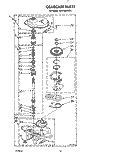 GEARCASE Diagram and Parts List for CA2762XWG1  Whirlpool Washer