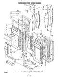 Part Location Diagram of 992580 Whirlpool Retainer Gasket, Top & Bottom (sold individually, 2 recommended)